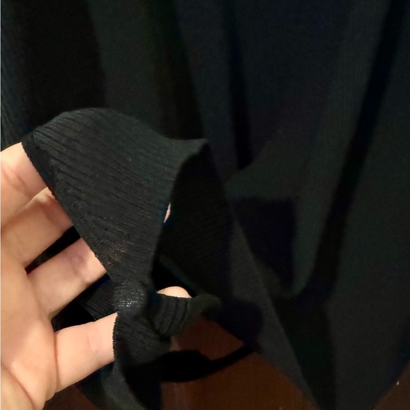 Black Open Front Cardigan - Picture 3 of 3